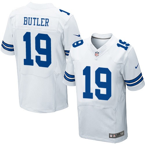 Nike Dallas Cowboys #19 Brice Butler White Color Men's Stitched NFL Elite Jersey