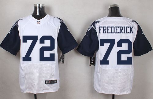 Nike Cowboys #72 Travis Frederick White Men's Stitched NFL Elite Rush jerseys