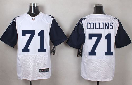 Nike Cowboys #71 La'el Collins White Men's Stitched NFL Elite Rush jerseys