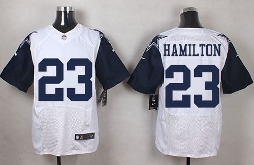 Nike Cowboys #23 Jakar Hamilton White Men's Stitched NFL Elite Rush Jersey