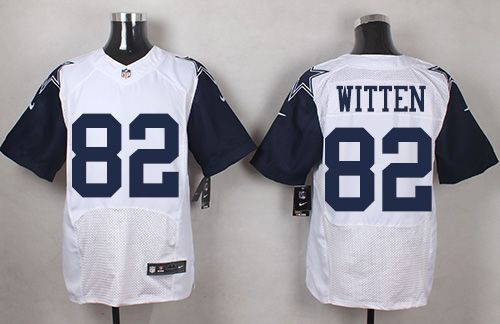 Nike Cowboys #82 Jason Witten White Men's Stitched NFL Elite Rush jerseys