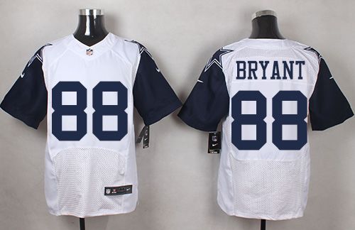 Nike Cowboys #88 Dez Bryant White Men's Stitched NFL Elite Rush jerseys