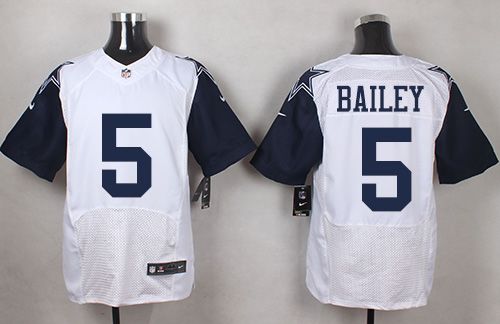 Nike Cowboys #5 Dan Bailey White Men's Stitched NFL Elite Rush Jersey