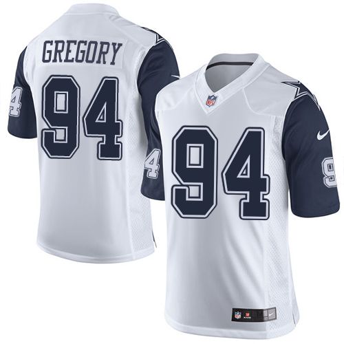 Nike Cowboys #94 Randy Gregory White Men's Stitched NFL Limited Rush Jersey