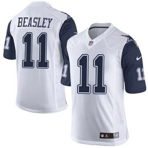 Nike Cowboys #11 Cole Beasley White Men's Stitched NFL Limited rush jerseys