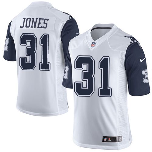 Nike Cowboys #31 Byron Jones White Men's Stitched NFL Limited rush jerseys