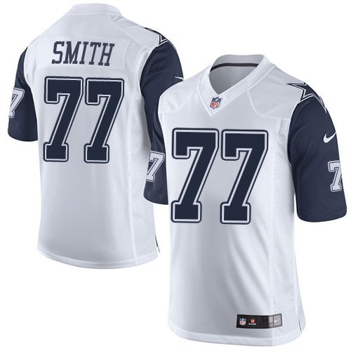 Nike Cowboys #77 Tyron Smith White Men's Stitched NFL Limited Rush Jersey