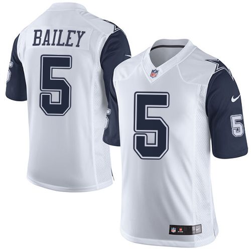 Nike Cowboys #5 Dan Bailey White Men's Stitched NFL Limited rush jerseys