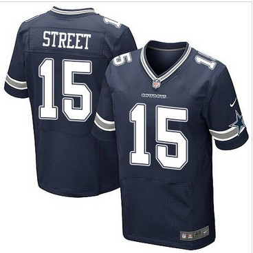 Nike Dallas Cowboys #15 Devin Street Navy Blue Team Color Men's Stitched NFL Elite Jersey