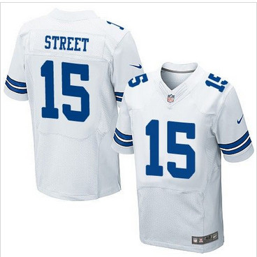 Nike Dallas Cowboys #15 Devin Street White Men's Stitched NFL Elite Jersey