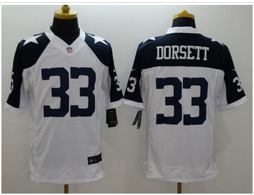 Nike Dallas Cowboys #33 Tony Dorsett White Thanksgiving Throwback Men's Stitched NFL Limited Jersey