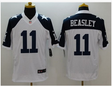 Nike Dallas Cowboys #11 Cole Beasley White Thanksgiving Throwback Men's Stitched NFL Limited Jersey