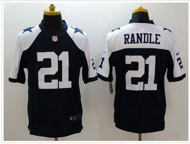 Nike Dallas Cowboys #21 Joseph Randle Navy Blue Thanksgiving Throwback Men's Stitched NFL Limited Jersey