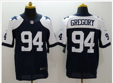 Nike Dallas Cowboys #94 Randy Gregory Navy Blue Thanksgiving Throwback Men's Stitched NFL Elite Jersey