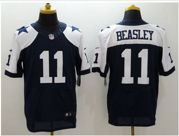 Nike Dallas Cowboys #11 Cole Beasley Navy Blue Thanksgiving Throwback Men's Stitched NFL Elite Jersey