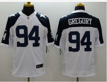 Nike Dallas Cowboys #94 Randy Gregory White Thanksgiving Throwback Men's Stitched NFL Limited Jersey