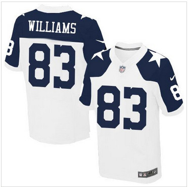 Nike Dallas Cowboys #83 Terrance Williams White Thanksgiving Throwback Men's Stitched NFL Elite Jersey