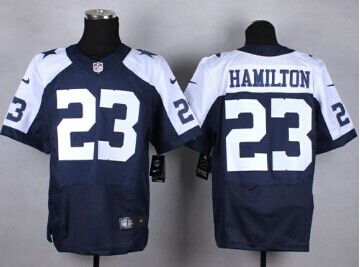 New Dallas Cowboys #23 Jakar Hamilton Navy Blue Thanksgiving Throwback NFL Elite Jersey