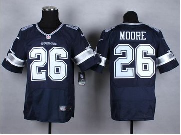 New Dallas Cowboys #26 Sterling Moore Navy Blue Team Color NFL Elite Jersey