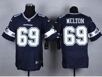 New Dallas Cowboys #69 Henry Melton Navy Blue Team Color NFL Elite Jersey