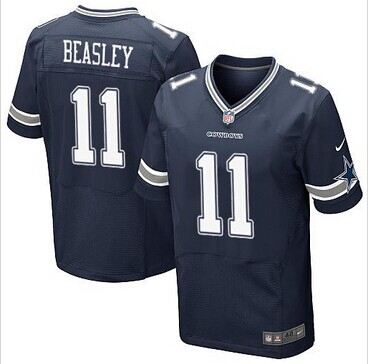 New Dallas Cowboys #11 Cole Beasley Navy Blue Team Color NFL Elite Jersey