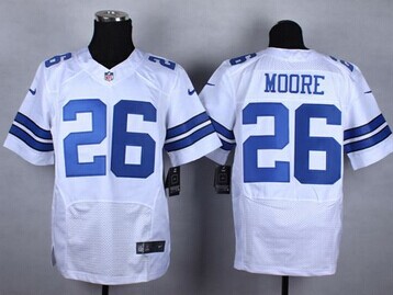 New Dallas Cowboys #26 Sterling Moore White NFL Elite Jersey