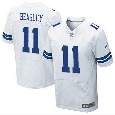 New Dallas Cowboys #11 Cole Beasley White NFL Elite Jersey