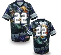 Dallas Cowboys #22 E.smith Men's Stitched NFL Elite Fanatical Version Jersey (4)