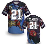 Dallas Cowboys #21 Sanders Men's Stitched NFL Elite Fanatical Version Jersey (5)