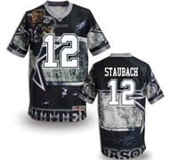 Dallas Cowboys #12 STAUBACH Men's Stitched NFL Elite Fanatical Version Jersey (1)