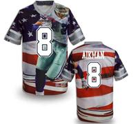 Dallas Cowboys #8 AIKMAN Men's Stitched NFL Elite Fanatical Version Jersey (4)