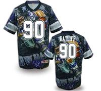 Dallas Cowboys #90 RATLIFF Men's Stitched NFL Elite Fanatical Version Jersey (8)