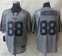 New Dallas Cowboys #88 Dez Bryant Lights Out Grey NFL Elite Jersey