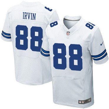 NEW Dallas Cowboys #88 Michael Irvin White NFL Elite Jersey