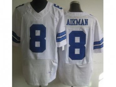 NEW Dallas Cowboys #8 Troy Aikman White Jerseys(Elite)