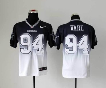 NEW Dallas Cowboys 94 DeMarcus Ware Blue White Drift Fashion II Elite NFL Jerseys