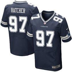 NEW Dallas Cowboys #97 Jason Hatcher Navy Blue Team Color NFL Jersey(Elite)