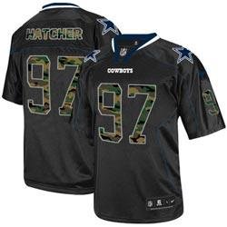 NEW Dallas Cowboys #97 Jason Hatcher Elite Black Camo Fashion NFL Jersey