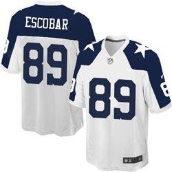 NEW Dallas Cowboys #89 Gavin Escobar White Throwback Alternate NFL Jersey(Game)