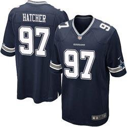 NEW Dallas Cowboys #97 Jason Hatcher Navy Blue Team Color NFL Jersey(Game)