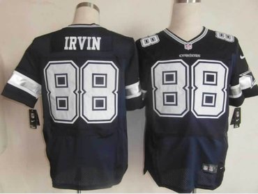 NEW NFL Dallas Cowboys 88 Michael Irvin Blue Jerseys(Elite)