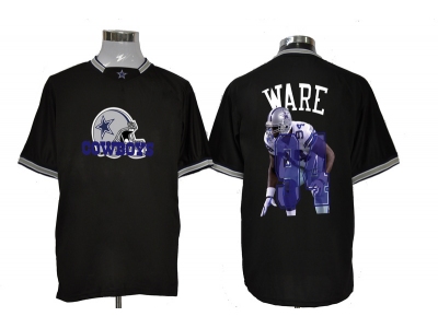 NEW Dallas Cowboys #94 DeMarcus Ware black jerseys(all-star fashion)