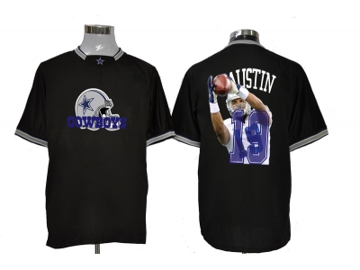 NEW Dallas Cowboys #19 Miles Austin black jerseys(all-star fashion)