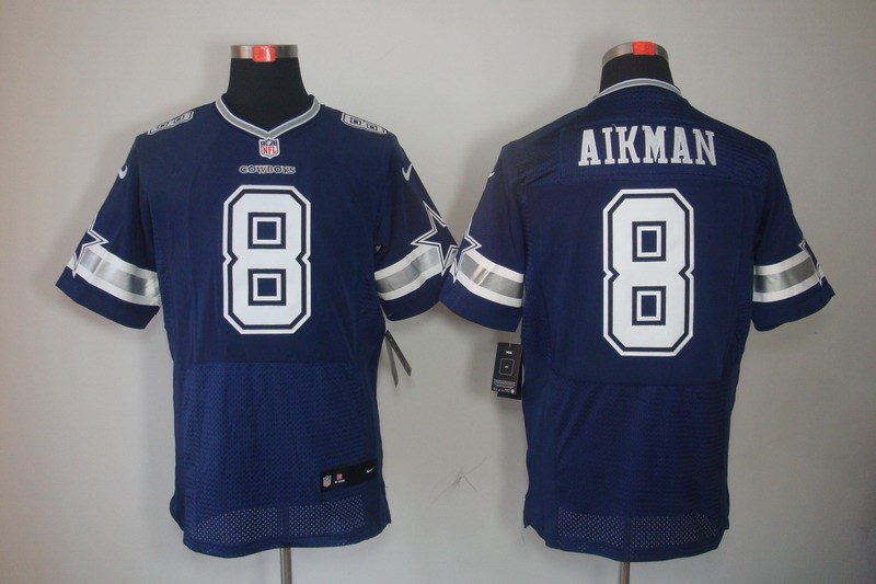 2012 NEW NFL Dallas Cowboys 8 Aikman Blue Jerseys (Elite)