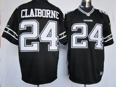 NEW Dallas Cowboys #24 Morris Claiborne Thankgivings black jerseys(Limited)