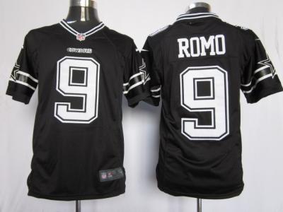 NEW Dallas Cowboys #9 Tony Romo Thankgivings black jerseys(Limited)