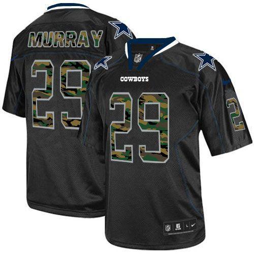 NEW Dallas Cowboys 29 DeMarco Murray Lights Out Black Elite Jerseys(Camo Number)