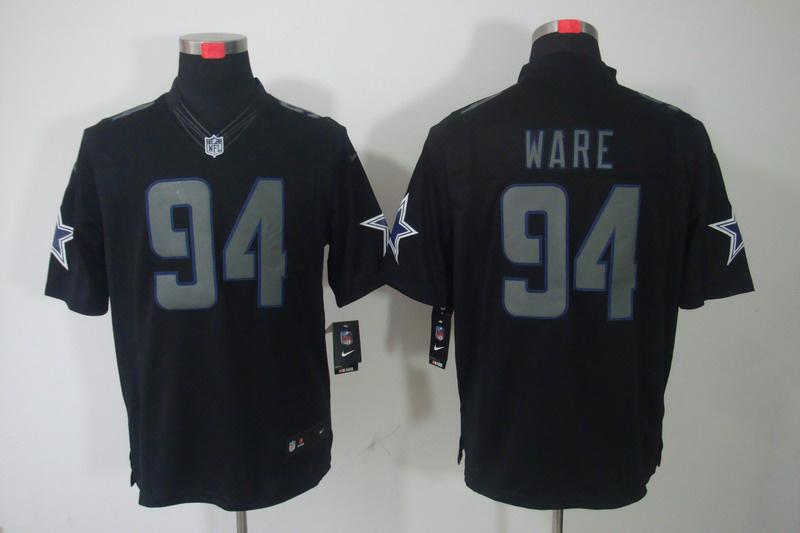 2012 NEW NFL Dallas Cowboys 94 DeMarcus Ware Black Jerseys (Impact Limited)