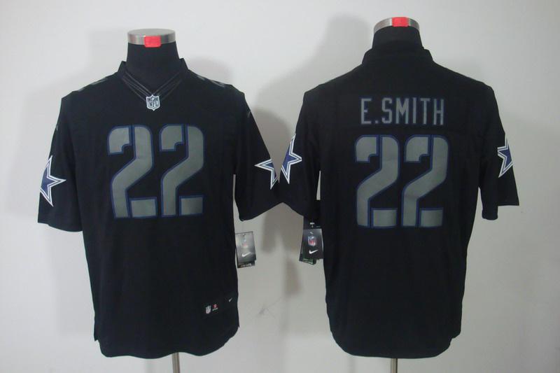 2012 NEW NFL Dallas Cowboys 22 E.Smith Black Jerseys (Impact Limited)