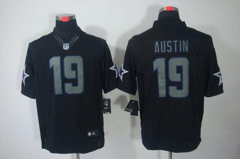 2012 NEW NFL Dallas Cowboys 19 Miles Austin Black Jerseys (Impact Limited)